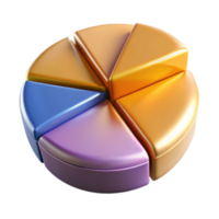 beautiful traditional Data Visualization 3D Pie Chart Segmentation Analysis genuine png