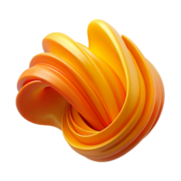 beautiful rustic Abstract 3D Orange Swirls Background high resolution png