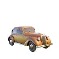 stunning artistic Vintage 3D Car Model Render original png