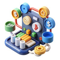 wonderful rustic Financial Data Processing System Automated Transactions Analytics premium png