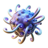 beautiful modern Microscopic Pathogen Cellular Structure and Viral Morphology high resolution png