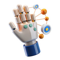 wonderful contemporary Robotic Hand Connecting Data Points Automation Network Visualization high resolution png