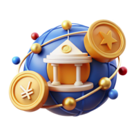 serene creative Global Finance Currency, Banking, and Investment premium png