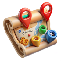 impressive abstract Adventure Map Explore, Discover, Navigate detailed png