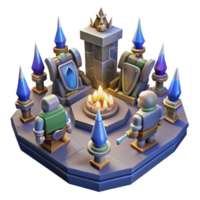vibrant creative Fantasy Realm 3D Render exclusive png