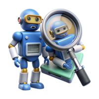 impressive minimalist Robot Inspection AI-Powered Automation and Magnification authentic png