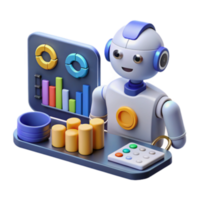 elegant minimalist AI-Powered Financial Analytics Automation, Data Visualization, and Insights premium png