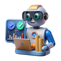 magnificent minimalist AI-Powered Data Analysis Automated Insights Reporting high resolution png