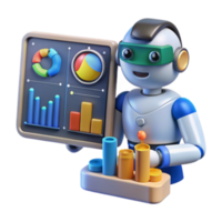 elegant creative AI-Powered Data Analysis Charts, Graphs Insights premium png