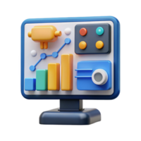 vibrant creative Data Visualization Dashboard Charts, Graphs Analytics professional png