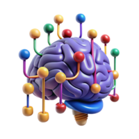 dramatic abstract Brain Connectivity Exploring Neural Networks high quality png