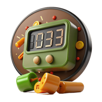 stunning modern Digital Timer, Countdown Clock, Retro Design, 3D Render, Colorful Objects, Time Management, Game Elements, Stopwatch, Animation, Graphic Design original png