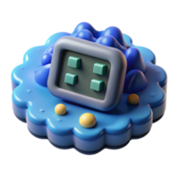 impressive contemporary Abstract 3D Render Cellular Device Interface authentic png