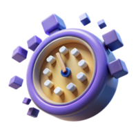 serene modern Time Management Productivity Clock, Digital Timer, Efficiency 4K png