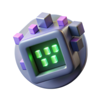 elegant artistic Modular 3D Cube Abstract Digital Design high resolution png