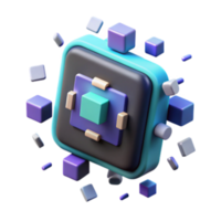 vibrant artistic Modular 3D Design Cubes, Geometry, Abstract Art genuine png