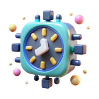 magnificent minimalist Digital Clock Time Management, Productivity App, 3D Design, Interface 4K png