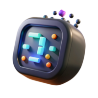 elegant artistic Retro Puzzle Game Block Stacking Challenge exclusive png