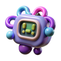 beautiful abstract Playful 3D Render of a Cute Robot original png
