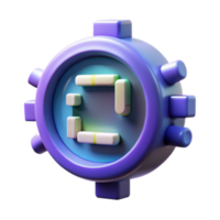 wonderful rustic 3D Render of Abstract Pill-Shaped Timer exclusive png