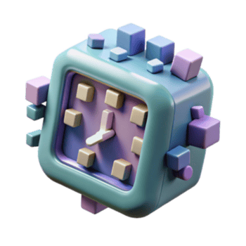 beautiful rustic Abstract 3D Clock Time, Cubes, Digital, Design, Modern, Pastel, Geometric, Blocks, Render, Art high resolution png