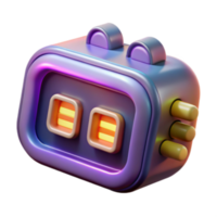 stunning abstract Futuristic 3D Render of a Colorful Device high quality png