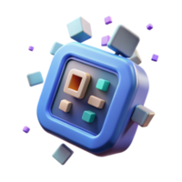 extraordinary rustic Modular 3D Interface Design Colorful Cubes Button System professional png