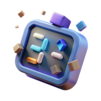 vibrant artistic 3D Puzzle Game Block Stacking Challenge authentic png