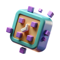 beautiful contemporary 3D Cube Puzzle Time Management Game high quality png