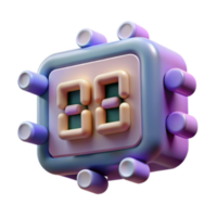 stunning artistic Digital Clock, 3D Render, Colorful, Pastel, Number Display, Modern Design, Retro Style, Timer, Counter premium png