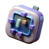 impressive artistic 3D Cube Interface Design Modern App UI 4K png