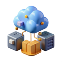 beautiful vintage Cloud Computing Data Storage Network Architecture high resolution png