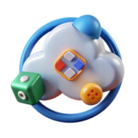 extraordinary rustic Cloud Computing 3D Render of Abstract Shapes detailed png