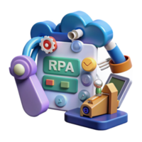 stunning abstract Automating Tasks with RPA A Guide to Robotic Process Automation original png
