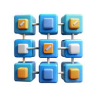 serene vintage Interconnected Cubes A Visual Representation of Network Systems original png