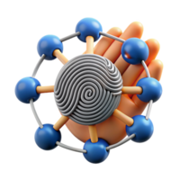 serene contemporary Biometric Security Networked Fingerprint Authentication high resolution png