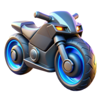 wonderful modern Futuristic Motorcycle 3D Render genuine png