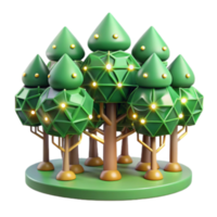 impressive modern Illuminated Forest A Network of Connected Trees exclusive png