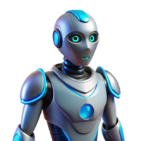 serene abstract Friendly Robot 3D Render high resolution png