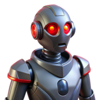 beautiful modern Futuristic Robot 3D Render authentic png