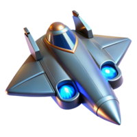 stunning abstract Futuristic Spaceship 3D Render authentic png