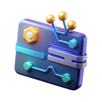 wonderful creative Futuristic Tech Gadget 3D Render of Innovative Device genuine png
