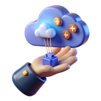 dramatic artistic Cloud Computing Enhanced Data Storage and Accessibility original png
