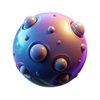 stunning abstract 3D Abstract Sphere, Colorful Bubble Design authentic png
