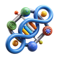vibrant classic Exploring the Double Helix A 3D Model of DNA Structure high resolution png