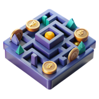 beautiful rustic Navigating the Maze of Currency A 3D Puzzle high resolution png