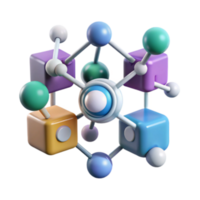 elegant classic Networked Cubes A Visual Representation of Interconnected Systems high resolution png