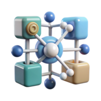 beautiful abstract Systemic Interconnectivity A Modular Approach authentic png