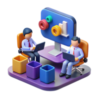vibrant classic Teamwork Data Analysis Collaborative Workflow Visualization premium png