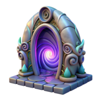 magnificent modern Fantasy Portal 3D Render genuine png